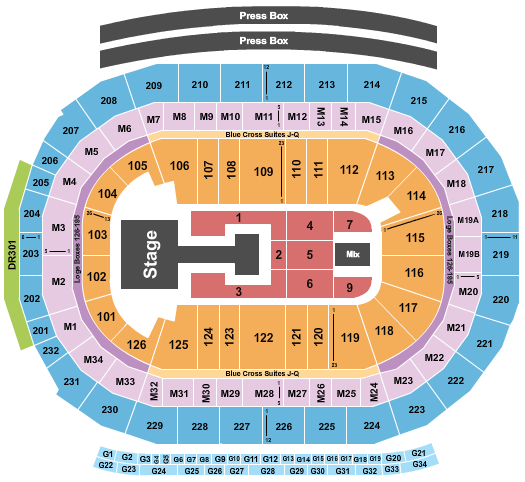 Little Caesars Arena KATSEYE Seating Chart